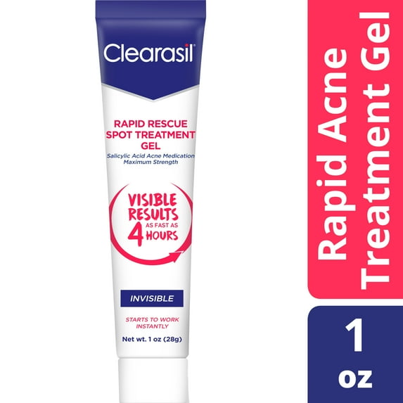 Clearasil Salicylic Acid Rapid Rescue Acne Spot Treatment Gel, 1 oz
