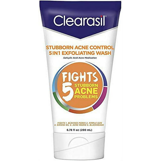 Clearasil Stubborn Acne Control 5in1 Exfoliating Wash 6.78 fl. oz