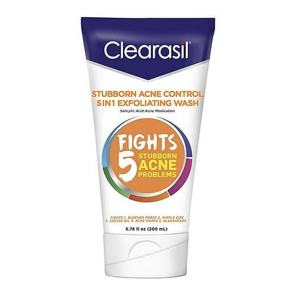 Clearasil Ultra 5in1 Exfoliating Wash, 6.78 oz. (Pack of 6)