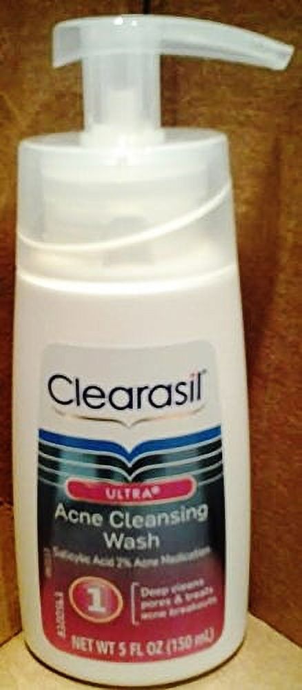 Clearasil Ultra Acne Cleansing Wash STEP 1 Salicylic Acid 2% Acne Medication 5 oz. - image 1 of 1