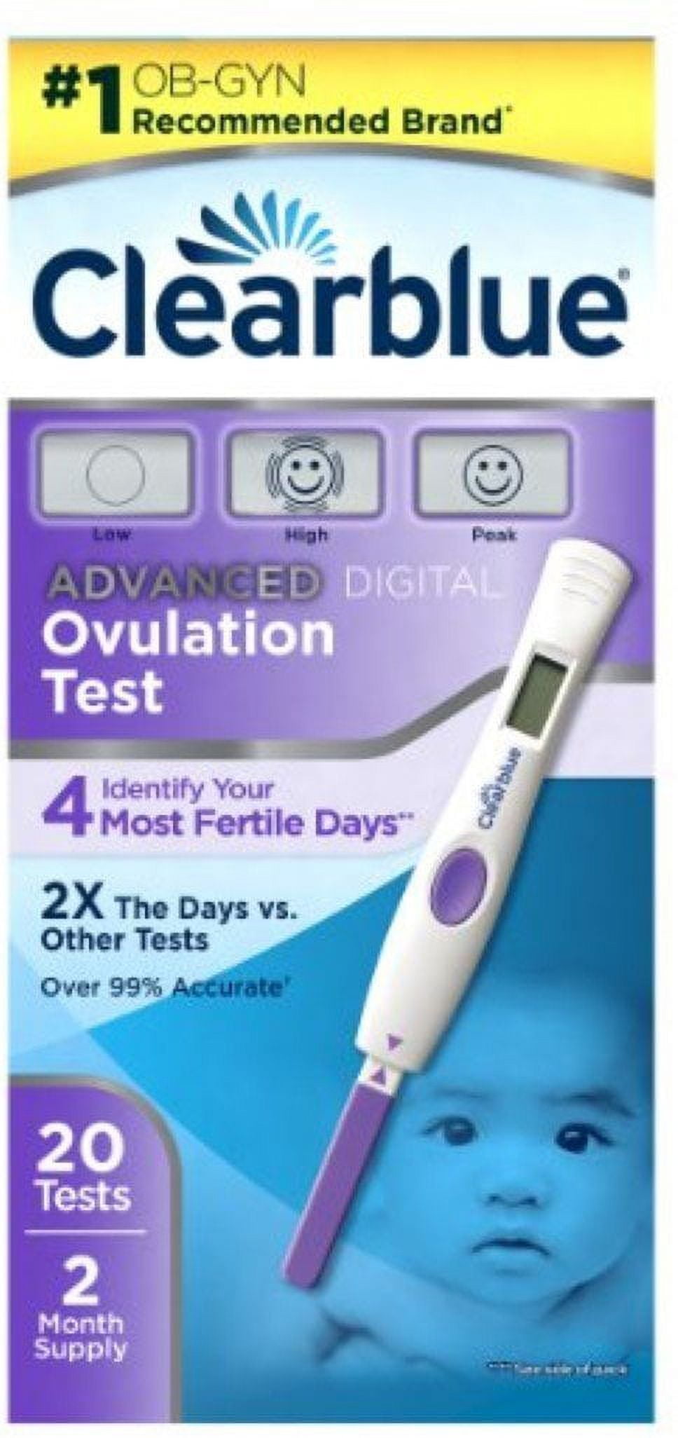 Clearblue Advanced Digital Ovulation Test, 10 ct, 4 Pack