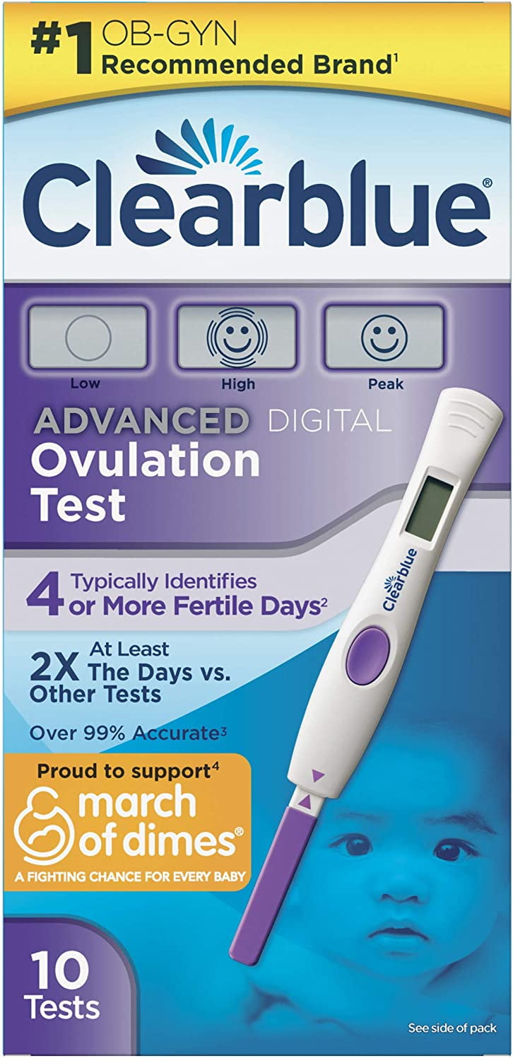 Clearblue Advanced Digital Ovulation Test Kit of 10 Fertility
