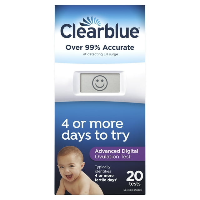 Clearblue Brand Advanced Digital Ovulation Test Sticks, Predictor Kit ...