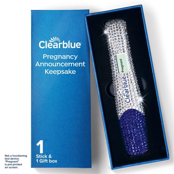 Clearblue Bedazzled Pregnancy Announcement Keepsake Stick 1ct