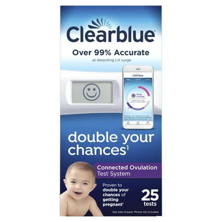Clearblue Connected Ovulation Test System with Bluetooth, 25 Tests