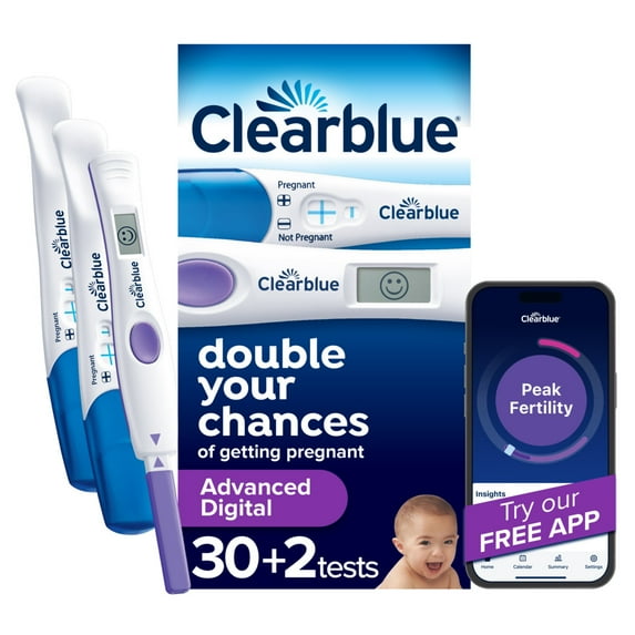 Clearblue Advanced Digital Ovulation Test Kit, 32Ct