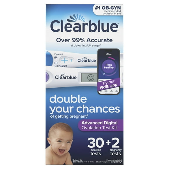 Clearblue Advanced Digital Ovulation Test Kit, 32Ct