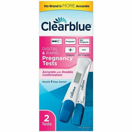 Clearblue Digital & Rapid Pregnancy Tests, Double Confirmation, 2ct, 2-Pack