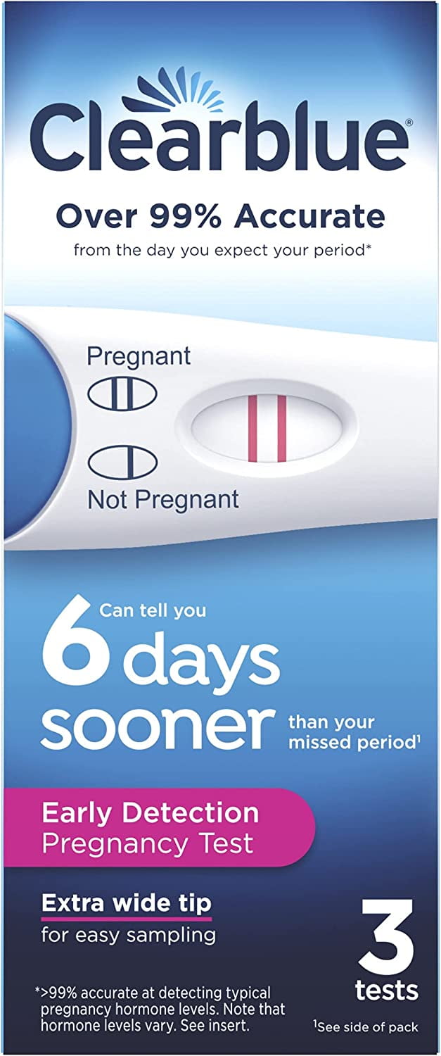 Clearblue Early Detection Pregnancy Test, 3ct - Walmart.com