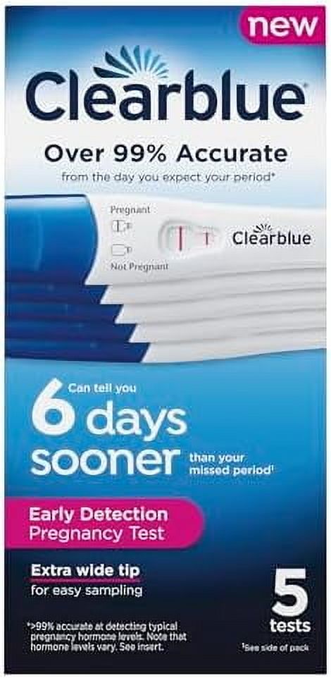 Clearblue Early Detection Pregnancy Test, 5 Ct