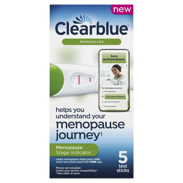 Clearblue Urine Menopause Stage Indicator, Feminine Hormone Test Kit, 5