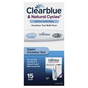 Clearblue & Natural Cycles Birth Control Ovulation Test Refill Pack, 15 Digital Ovulation Tests