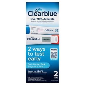 Clearblue Early Combo Pack Pregnancy Test Kit, 2 Tests