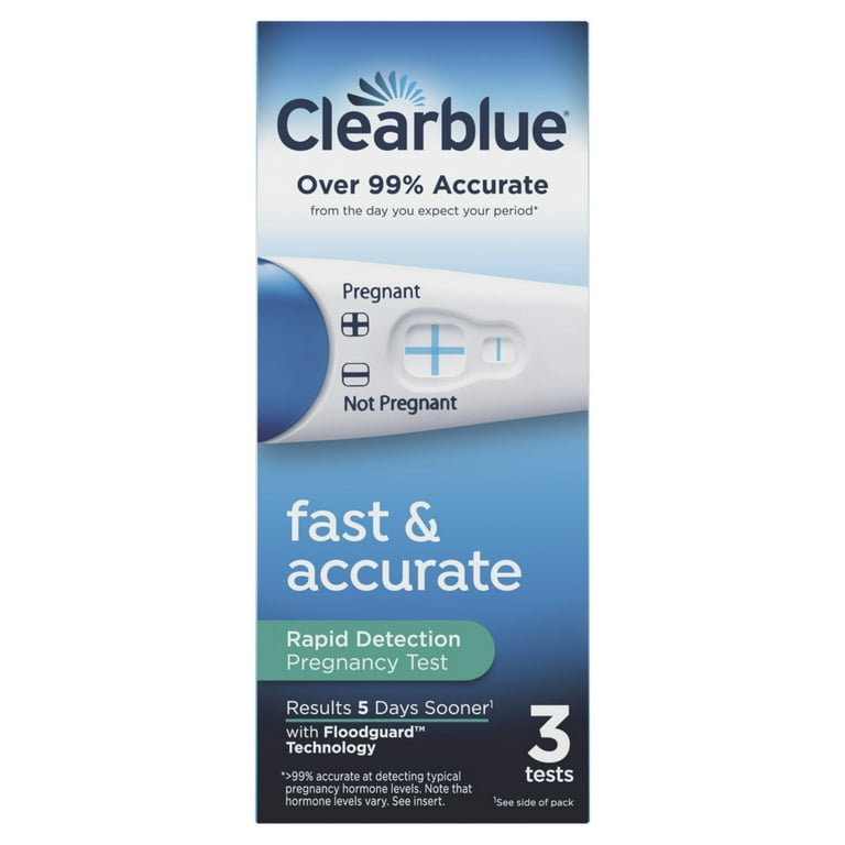Clearblue Rapid Detection Pregnancy Test, 3 Count HSA/FSA Eligible