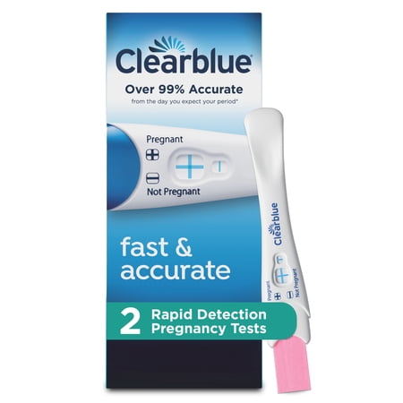 Clearblue Rapid Detection Pregnancy Test, Home Pregnancy Kit, 2 Tests