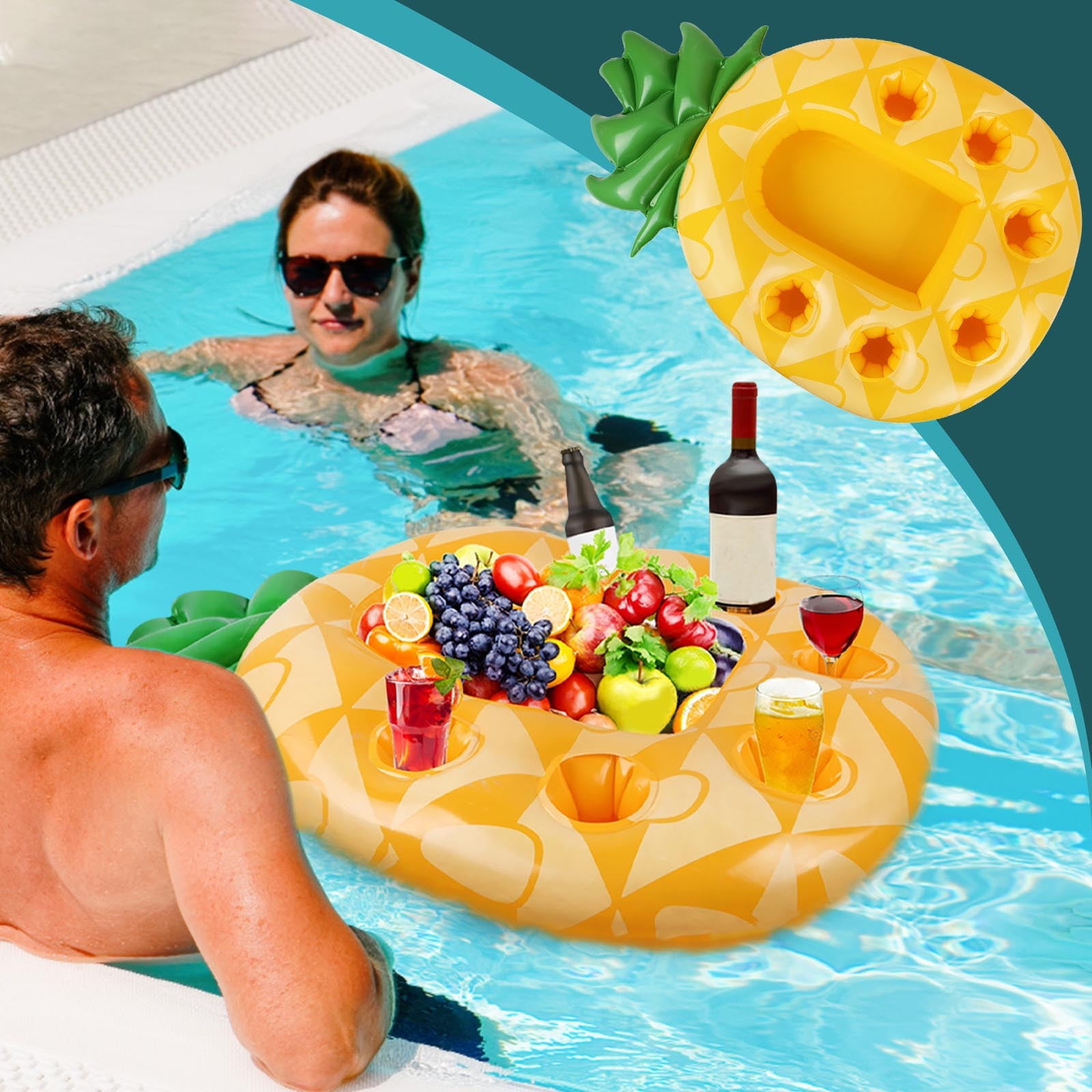 Clearence KKCXFJX Pool Accessories Inflatable Float Drink Holder