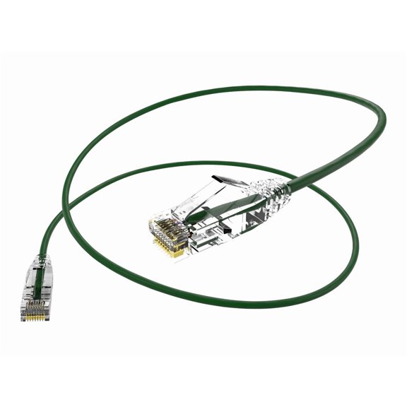 UNC Group Clearfit Slim - Patch cable - TAA Compliant - RJ-45 (M) to RJ-45 (M) - 7 ft - 0.1 in - UTP - CAT 6 - snagless, stranded - green