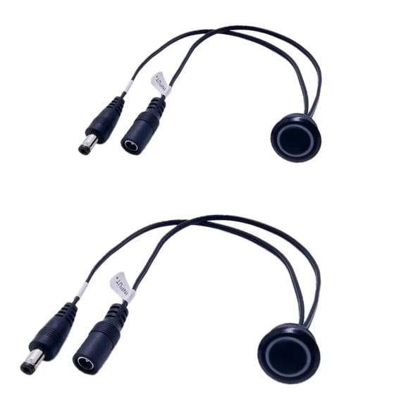 Clearhill 12V - 24V Touch Dimmer Switch, LED for 17mm Mounting Hole - Ideal LED Strip Lighting Control (Black) 2Packs