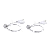 Clearhill 12V - 24V Touch Dimmer Switch, LED for 17mm Mounting Hole - Ideal LED Strip Lighting Control White 2Packs