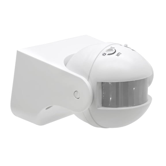 Clearhill PIR Motion Sensor Light Switch，360° Detection Range，White，220-240V，IP54 Infrared Occupancy Sensor Switch，djustable Delay，Indoor/Outdoor Wall Switch