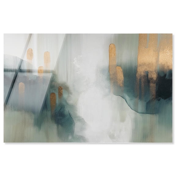 Clearing in the Mist II Acrylic Print Green Wall Art by Art Remedy, Ready to Hang, 15 x 10