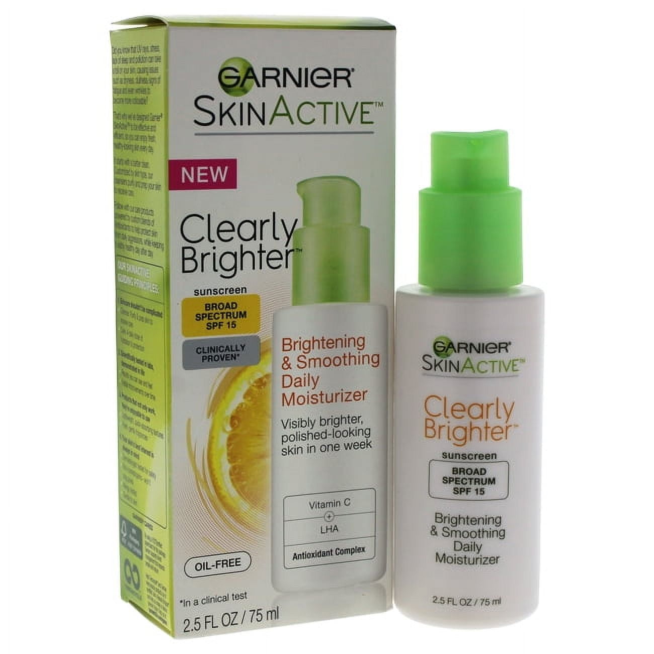 Clearly Brighter Brightening Smoothing Daily Moisturizer SPF 15 by Garnier for Unisex 2.5 oz Moisturizer
