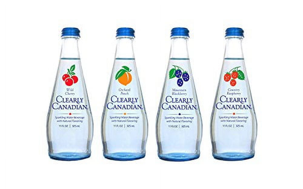 Clearly Canadian Sparkling Flavored Water, 4 Flavor Sampler, 12 Pack ...