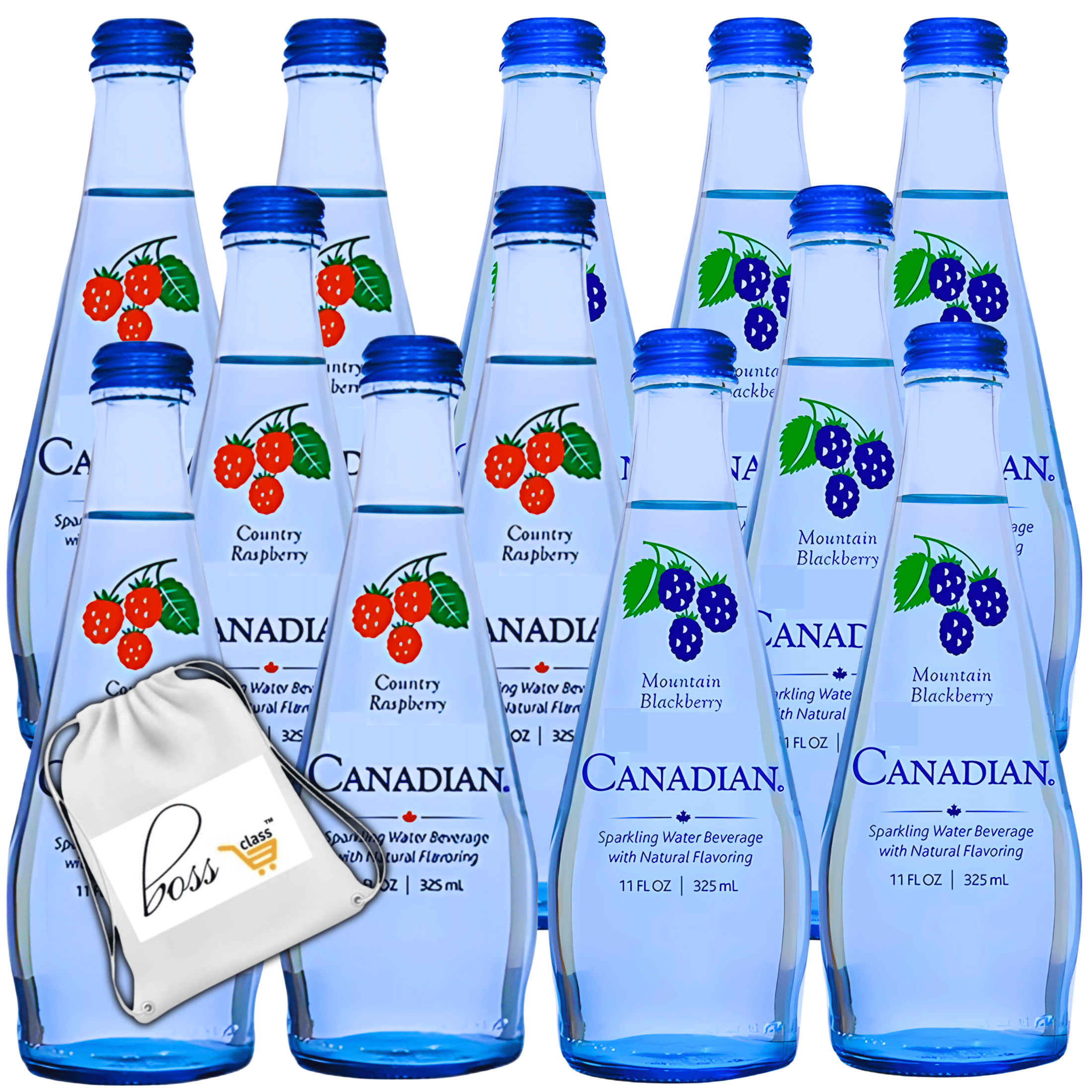 Clearly Canadian Sparkling Water Beverage 12Pack Variety Bundle l 6