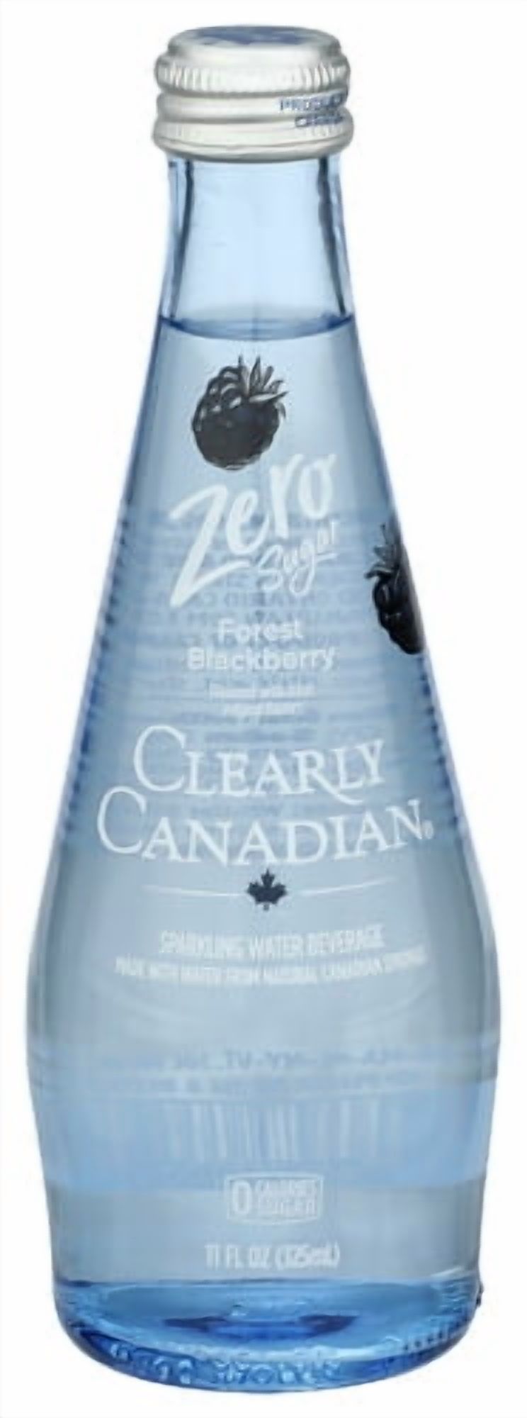 Clearly Canadian Sparkling Water Blackberry Zero 11 fl oz (Pack Of 12)