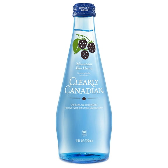 Clearly Canadian Sparkling Water Mountain Blackberry, 11 oz.