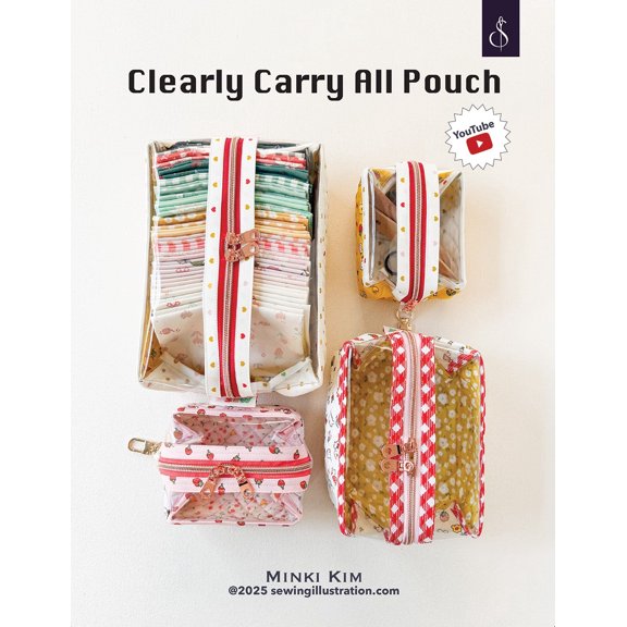 Clearly Carry All Pouch Pattern by Minki Kim