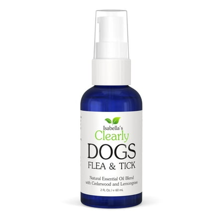 Clearly DOGS, 100% Natural Flea and Tick Repellent for Dogs I Topical Essential Oils I Lavender, Cedarwood, Lemongrass I Made in USA