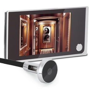 Clearly Display 24 Hours Monitoring Smart Security Camera, 3.5" Digital LCD Electronic Cat Eye 120 Degree Viewer, for Any Door Thickness Shop