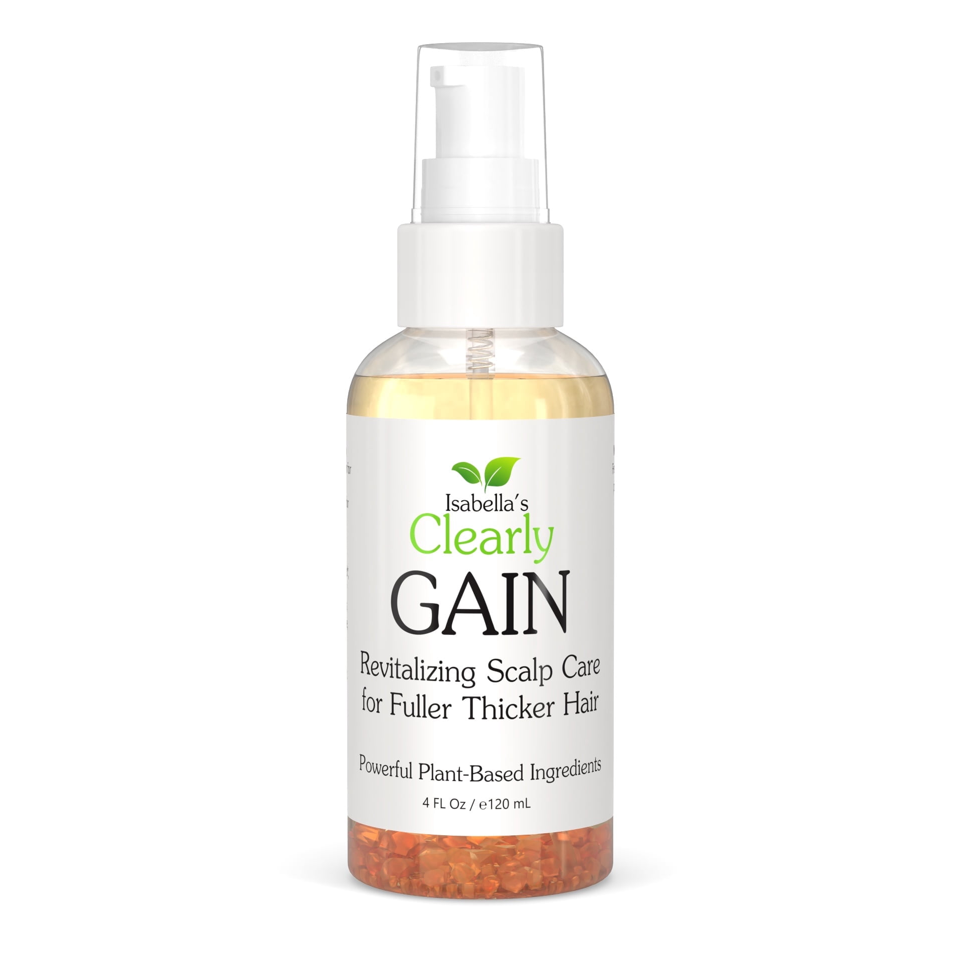 Isabella's Clearly GAIN, Rejuvenating Scalp Oil for Fuller Thicker Hair with | Natural Herbal Serum with Castor, Jojoba, Clary Sage, Rosemary, Nettle Extract for Men and Women  (4 Oz)