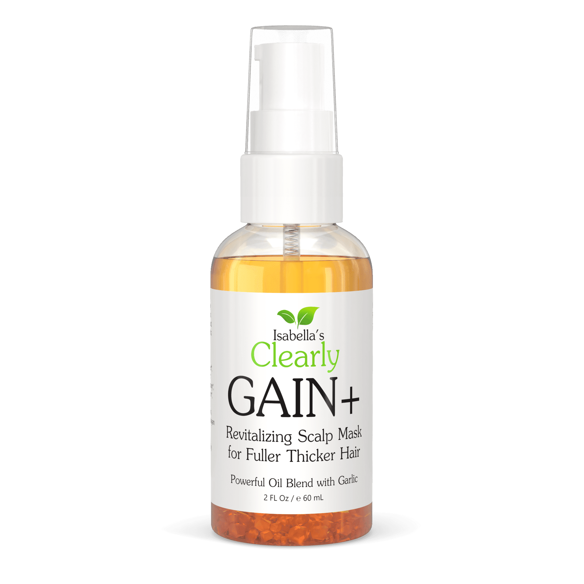 Isabella's Clearly GAIN, Rejuvenating Scalp Oil for Fuller Thicker Hair with | Natural Herbal Serum with Garlic, Castor, Jojoba, Clary Sage, Rosemary, Nettle Extract for Men and Women