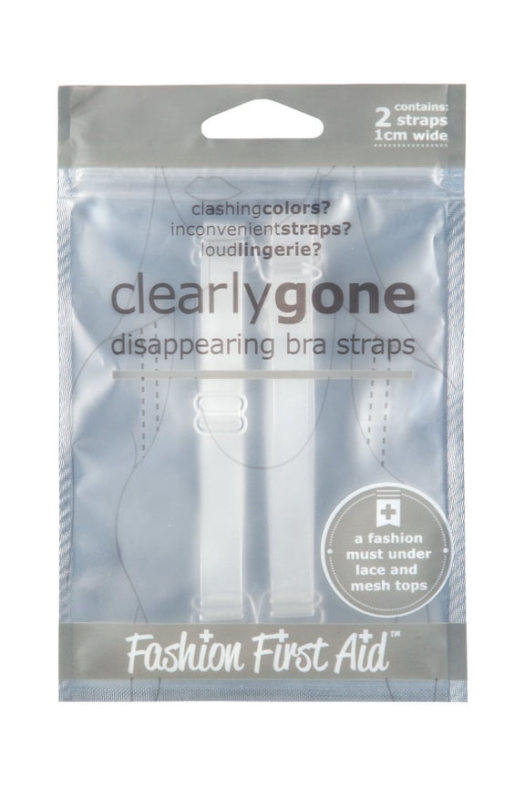 Clearly Gone: Disappearing Clear Bra Straps, 1 Pair