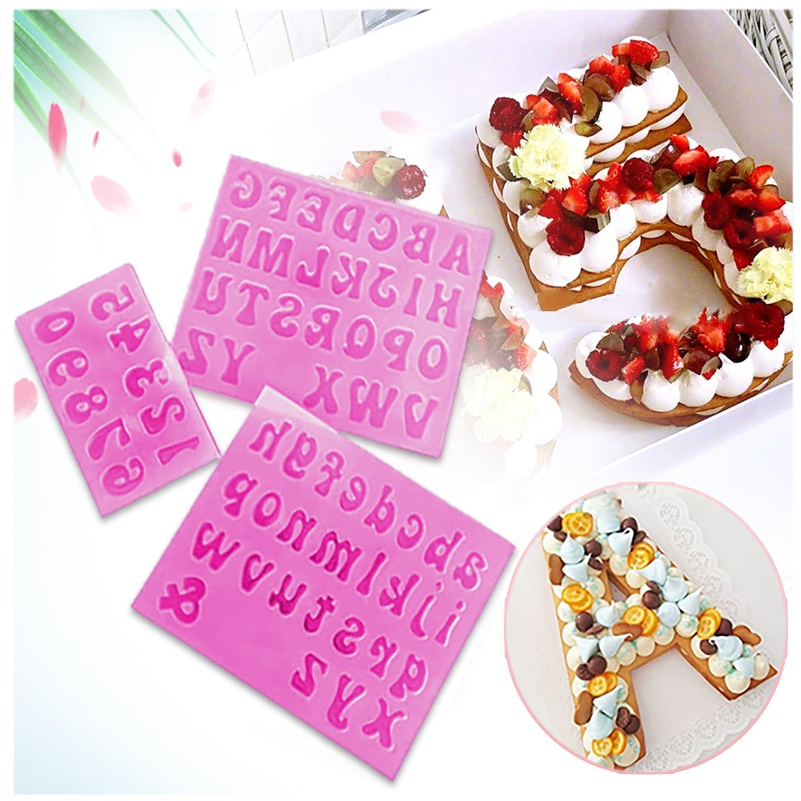 Actvty Letter Silicone Molds for Chocolate, 5 Pcs Djibouti