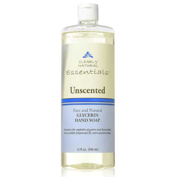Clearly Natural Liquid Glycerine Hand Soap, Unscented, 32 Oz, 2 Pack