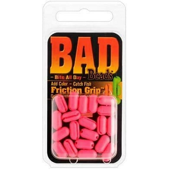 Clearly Outdoors Bad Beads Friction Grips Plastic Fishing Line Beads, Fish Attractant Lure Bead Lip Stick Red, 3
