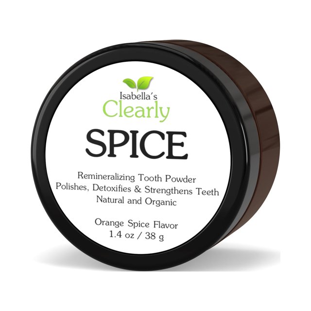 Clearly SPICE, Natural Remineralizing Tooth Powder Fluoride Free