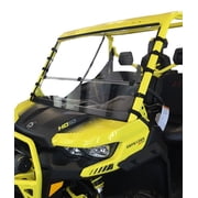 Clearly Tough Can-Am Defender Full Folding Windshield - Scratch Resistant - Premium Polycarbonate with Hard Coat - Made in America.