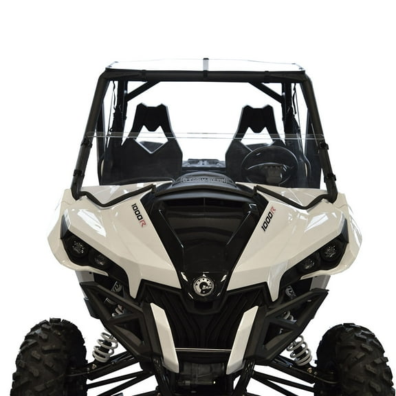 Clearly Tough Can-Am Maverick Half Windshield - Scratch Resistant - Premium Polycarbonate with Hard Coat - Made in America!