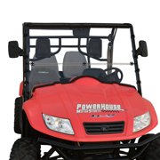 Clearly Tough Kymco UXV 500 2009-2013 Full Folding Windshield - SCRATCH RESISTANT- Extreme Versatility! Premium polycarbonate w/Hard Coat. Made in America!
