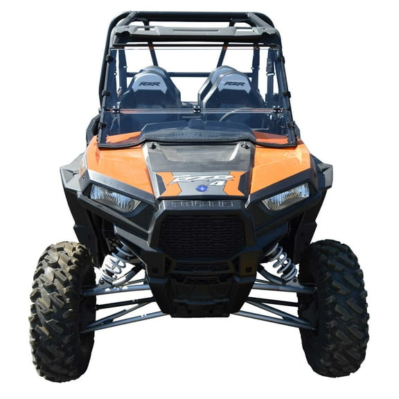 Clearly Tough Polaris RZR 900 (2015 and Newer) Full Folding Windshield - Scratch Resistant- The Ultimate in Side by Side Versatility! Premium Poly w/Hard Coat. Made in America!!