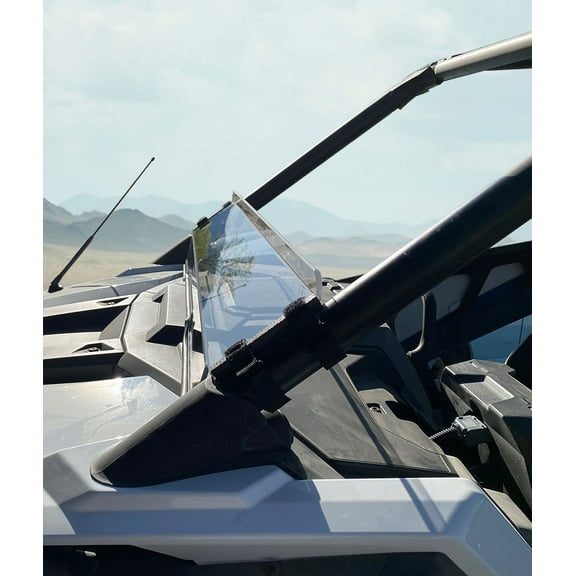 Clearly Tough Polaris RZR Pro XP Half Windshield - Scratch-Resistant- The Ultimate in Side by Side Versatility! Premium Hard Coat. Made in America!