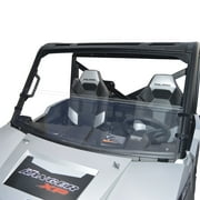Clearly Tough Polaris Ranger Full Size 50" width 2015 & 2016 - Half Windshield - Scratch Resistant SxS UTV Windshield. The Ultimate in Side By Side Versatility! Easy On or Off. Made in America!