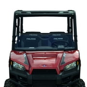 Clearly Tough Polaris Ranger Midsize 45" width 2015 and Newer - Half Windshield - Scratch Resistant SxS Windshield. The Ultimate in Side By Side Versatility! Easy On or Off! Premium polycarbonate.