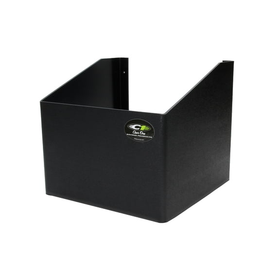 Clear 1 Utility Jug Rack - 1 Bay - 12 x 11 x 12 in - Plastic - Black - Each