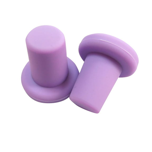 Clearout Kitchen Supplies:Fresh Wine Bottle Cap Silicone Wine Bottle Capsfresh Wine Bottle Capssealing Wine Bottle Stoppers, 2 Wine Bottle Caps (Light Purple), By Relocy