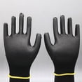 thumbnail image 1 of Clearout Tool Series:Gloves 12 Pairs Lightweight Nitrile Coated Grip Work Gloves Black Size 8/M, 12 Pairs of Gloves, By Meiiso, 1 of 4